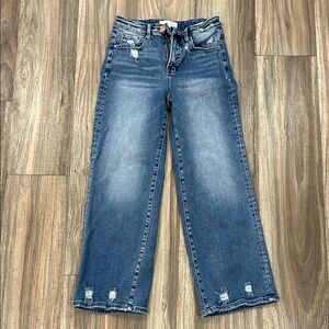 Risen Stylish Women's Straight Leg Jeans in Blue